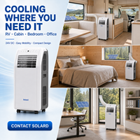 Climatiseur portable Solard 24V DC uniquement, alimenté en courant continu, pour maison, camping-car, caravane, cabane, tente, camping en plein air
