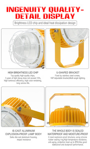 Nueva Lámpara LED Redonda de Aluminio Fundido a Presión, a Prueba de Explosiones, 60w 120w, Iluminación Industrial para Gasolineras FL-FBD-YY1 - Product Image 6