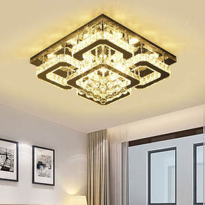 designer luxury lighting <b>square</b> lamps Villa Hotel Crystal Ball chandelier <b>ceiling</b> <b>light</b> for bedroom - Product Image 3