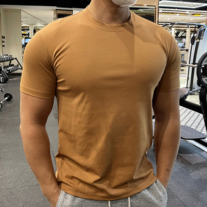 Wholesale Men Compression Running T Shirt Fitness <b>Tight</b> Mens Gym Workout Short Sleeve Slim Fit T-Shirt for Men - Product Image 3