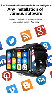S999 Smart Watch Phone 4G LTE Android 9 4 + 64GB <span class=keywords><strong>Smartwatch</strong></span> 2.88 "Screen Men Watch 2300mAh Dual Camera Face Unlock GPS WIFI - Product Image 4