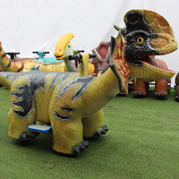 Trottinette Électrique Dinosaure Personnalisée pour Enfants, Siège Sûr, Idéale pour Location en Aire de Jeux Intérieure/Extérieure
