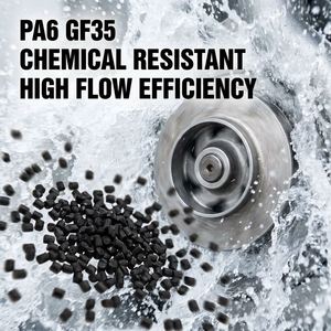 เม็ดพลาสติก PA6 GF35 ยี่ห้อ FUXI คุณภาพสูง ทนทานต่อการสึกหรอ สำหรับใบพัดปั๊มทนสารเคมีและวาล์วอุตสาหกรรม - Product Image 1