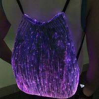 Richshining nuit cyclisme sac lumineux sac à dos à la mode pour créatif brillant sac drôle cadeau voyage roman cadeaux cartable