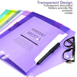 Bolsa <span class=keywords><strong>de</strong></span> almacenamiento A4 A5 para oficina, <span class=keywords><strong>carpeta</strong></span> transparente con cierre <span class=keywords><strong>de</strong></span> botón, resistente al agua - Product Image 6