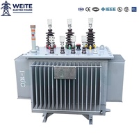 Transformador de Potencia Sumergido en Aceite de 10kV 11kV, 110kV 200kVA 400V, Subestación Exterior, Bobinado de Cobre ONAN, IP54, CE, IEC, MV, HV