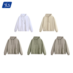 Yls Áo Hoodie <span class=keywords><strong>c</strong></span>ắt dây khóa kéo chất lượng cao cho nam nữ áo nỉ thể thao dây 500gsm nặng cotton tùy chỉnh cho Nam Mùa Đông họa tiết màu trơn - Product Image 3