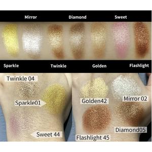 Blush à logo personnalisé Vegan Highlight Poudre pressée Blush <span class=keywords><strong>Contour</strong></span> Palette Private Label Glow Shimmer Illuminating Highlighter - Product Image 6