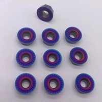 Insert en carbure de couleur Nano Bule RPMT1606MOE JS CNC Machine-outil RPMT1606 outil de tour lames de fraisage RPMT