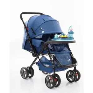 Carrito de bebé multifuncional, carrito de bebé ligero 3 en 1, lujoso
