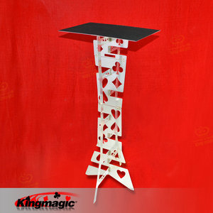 Square metal folding <b>table</b>, folding magic <b>table</b>, stage close-up <b>card</b> <b>table</b>, Kingmagic magic props wholesale. - Product Image 5