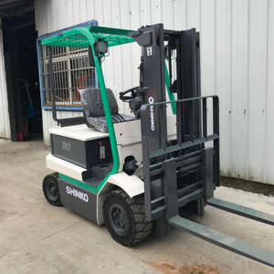 Chariot élévateur électrique compact d'occasion, chariot élévateur à fourche pour allées étroites, empattement super court, chariot élévateur SHINKO 2,5 tonnes, 2 tonnes, 1,8 tonne, 1,5 tonne - Product Image 2