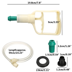 Cangkir bekam vakum hijab tunggal, paket sederhana perangkat tubuh magnetik lebih tebal plastik 100 buah/kotak B6 - Product Image 3