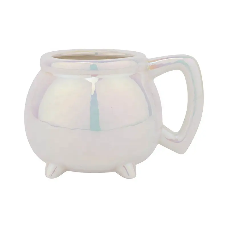 Tasse de caldron Wicca personnalisée, cadeau de noël Unique, magnifique tasse à café en céramique colorée arc-en-ciel