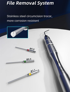 Ensemble d'instruments dentaires endodontiques Source d'alimentation manuelle Perceuses Niti Path 5 pièces et système de suppression de fichiers cassés - Product Image 3