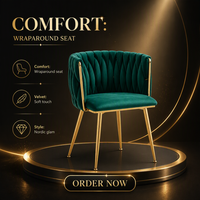 Chaise de salle à manger nordique en bois massif, siège rembourré, fauteuil avec pieds en métal, couleur personnalisée pour la maison, le restaurant, le café