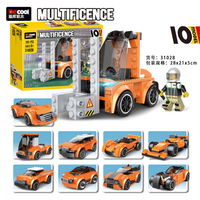 Decool 31028, Bloques de Construcción Transformables 10 en 1, Carro de Carreras Convertible, Ladrillos DIY, Juguete Educativo de Ingeniería para Niños, Venta al Por Mayor