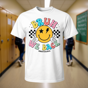 Maglietta retrò a maniche corte per il ritorno a scuola, divertente, per bambini, unisex, girocollo, con stampa digitale - Product Image 3