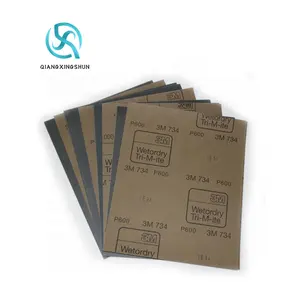 Silicon Carbide Wet oder Dry 734 Abrasive Paper Sheet 3M Sandpaper