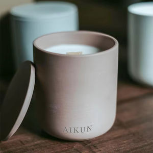 Vela Aromática Purificadora de Aire Hecha a Mano Ecológica AIKUN, Opciones de Color Personalizables, Cerámica Duradera, Diwali, Ramadán, Barras - Product Image 2