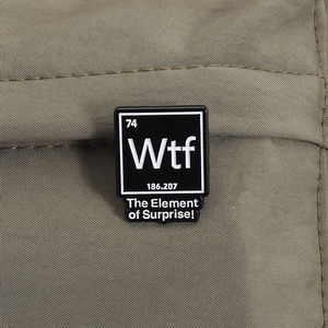 Table chimique WTF émail broches l'élément de surprise broche revers Badge drôle bijoux cadeau pour les étudiants - Product Image 3