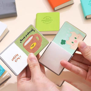 Mini Bloc de Notas Autoadhesivo Cosido con Cubierta de PU y Cartulina, 48 Hojas, Diseño Compacto y Portátil para Promoción - Product Image 4