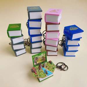 Porte-clés en métal Château pour filles, pour sac à dos scolaire, jouets roses, livre magique 3D pop-up, jouets château, cadeau d'anniversaire, porte-clés en plastique - Product Image 3