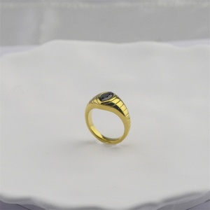 Personal Zed Jewelry Stainless Steel <b>Rings</b> Jewelry Women Black Zircon Charm <b>Finger</b> <b>Ring</b> - Product Image 1