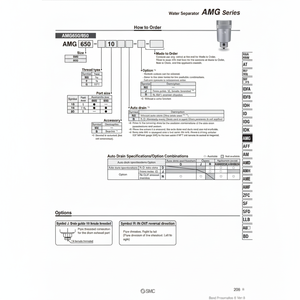 อุปกรณ์แยกน้ำ AMG850-N20BD นิวเมติก SMC - Product Image 1