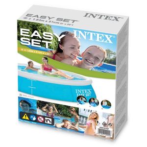 <span class=keywords><strong>Piscina</strong></span> Inflable <span class=keywords><strong>Intex</strong></span> 28101 <span class=keywords><strong>Easy</strong></span> <span class=keywords><strong>Set</strong></span> de 886L, Redonda, Familiar, Infantil, de PVC, Portátil, para Jardín, Exterior - Product Image 5