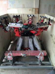 8 màu 8 trạm tay màn hình cho máy in áo thun với đăng vi - Product Image 3