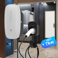 Nouvelle borne de recharge murale pour voiture électrique monophasée 7 kW 32 A IP55 Mini Essential, connecteur Type 2, garantie 2 ans, CE ROHS