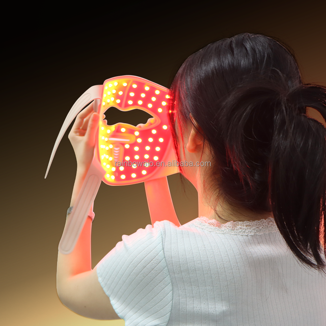 Rainbow Custom Laser Mask (1064 Nm) 660nm 630nm 8 Color Red Light Face Masks Laser Red Light Mask Red Light Therapy Mask