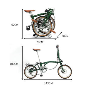 Vélo électrique pliable XiaoBu 36V 350W 2025 avec moteur à moyeu arrière, batterie cachée, batterie au lithium 17Ah pour adultes - Product Image 3