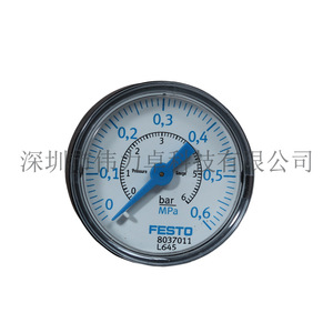 Festo Pressure <b>Gauge</b> PAGN-40-0.6M-R18-1.6 40mm 0-0.6MPa Precision Instrument - Product Image 5