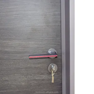 מלון פנים דלתות אלומיניום כוורת עץ מורכב HPL לחות הוכחה אש מניעת רעש הדלת חדר חיישן דלת