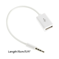 Auto MP3 3,5mm Stecker AUX Audio Stecker Buchse zu USB 2.0 Buchse Konverter Kabel Kopfhörer Kabel Hochwertiges PVC für Auto