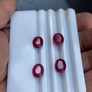 Piedras de Rubí Naturales Sin Calentar, Origen Africano, Corte Ovalado, Gemas de Rubí, Forma Artesanal, Producto a Granel - Product Image 3