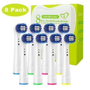 Têtes de <span class=keywords><strong>brosse</strong></span> à dents électriques de rechange 8 pièces recharge Compatible avec le nettoyage des dents 7000/Pro 1000/9600/5000/3000/8000 - Product Image 1