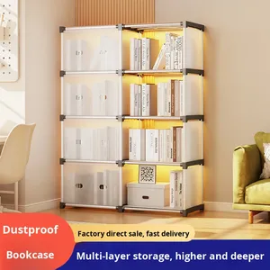 Estantería Moderna de Plástico a Prueba de Polvo, de Múltiples Niveles, para Libros, para el Hogar, la Biblioteca, la Sala de Estar, Librería <span class=keywords><strong>Infantil</strong></span> para Libros Ilustrados - Product Image 3