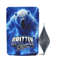 Emballage personnalisé pour bonbons gélifiés, sachet refermable en aluminium Mylar résistant aux odeurs, Doypack, 3,5 g, 7 g, 14 g, 1 LB