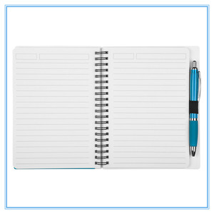 Cao đẳng Cai Trị giấy A5 A4 A6 Kích thước xoắn ốc Tạp Chí <span class=keywords><strong>PP</strong></span> nhựa Bìa máy tính xách tay với bút cho văn bản - Product Image 3