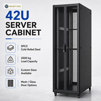 Armoire de serveur réseau sur mesure 42U 600x800, rack de serveur, armoire de centre de données, système de refroidissement à haut débit d'air