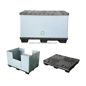 Cnpallet returnable có thể gập lại <span class=keywords><strong>Pallet</strong></span> container tay áo gói PP tổ ong Polypropylene bao bì vận chuyển hộp - Product Image 4