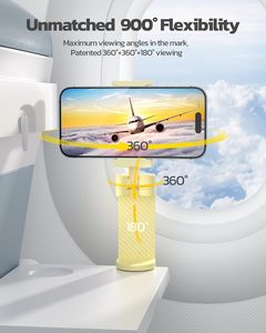 Support de téléphone Travel Essentials Support de téléphone pour voler avec accessoire de rotation à 360 degrés pour les incontournables de voyage en avion - Product Image 4
