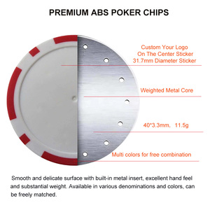 Lot <span class=keywords><strong>de</strong></span> jetons <span class=keywords><strong>de</strong></span> poker multicolores à 8 rayures en plastique ABS <span class=keywords><strong>de</strong></span> 11,5 g, jetons <span class=keywords><strong>de</strong></span> poker vierges, balles <span class=keywords><strong>de</strong></span> golf <span class=keywords><strong>de</strong></span> 40 mm sans bâtons pour le <span class=keywords><strong>jeu</strong></span> et les clubs - Product Image 3