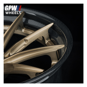 Multi <b>Spoke</b> Forged Full Carbon Fiber Rim Custom Color PCD ET CB Comes Bolts Universal Fit <b>Wheel</b> Luxury Passenger Car New - Product Image 3