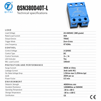 Relais statique monophasé QSN380D40T-L 40A 380VAC à commande CC TRIAC à passage par zéro avec LED pour l'automatisation industrielle