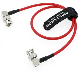 Alvin's <strong>Cables</strong> 12G <strong>SDI</strong> Flexible Coaxial <strong>Cable</strong> BNC Male Male Right Angle Shielded 75 Ohm PVC 4K Video Camera <strong>Cable</strong> for RED Komodo - Product Image 1
