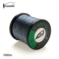Ligne de pêche Lmaide Super Power 8 brins 1000m pour surfcasting, fil tressé en PE résistant à l'abrasion, écologique, 6LB-300LB, flottante, lac, rivière
